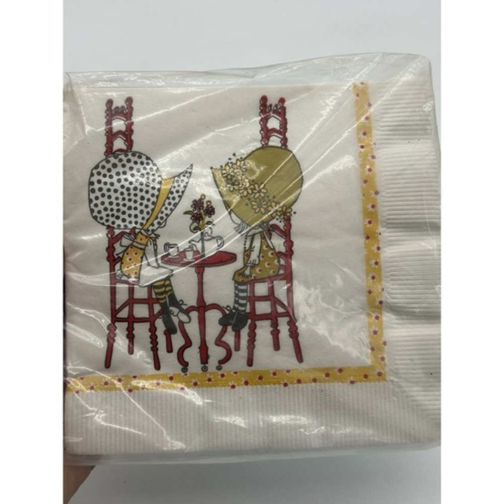 Vtg Holly Hobbie American Greetings Paper Napkins Party 9 Pack